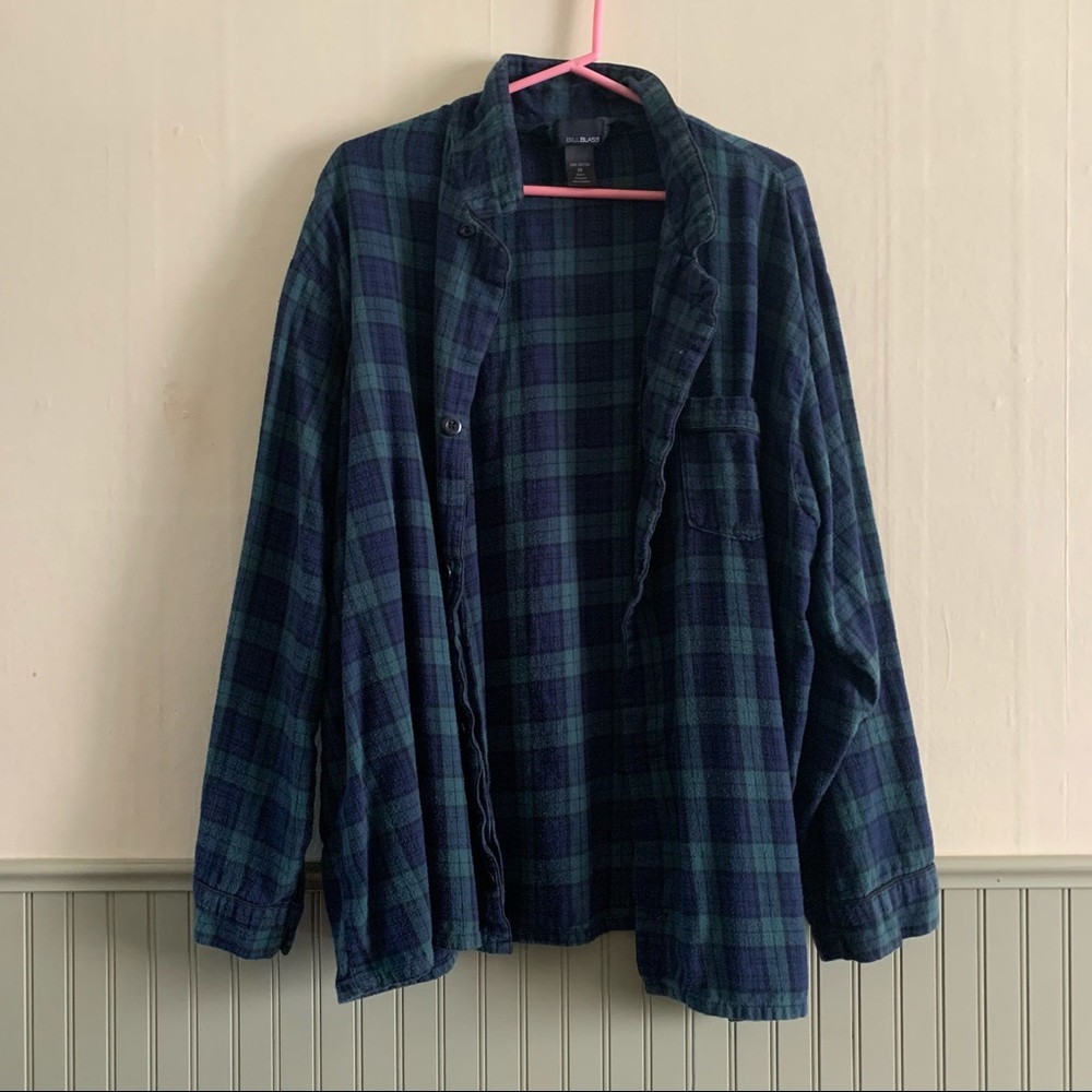 Bill Blass button up plaid flannel